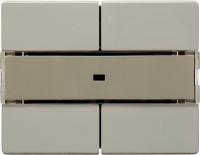 Berker 75162642 Клавишный сенсор «Комфорт», с полем для надписей, 2-канальный, Arsys, цвет: Белый, оттенок: Глянцевый