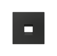 Zennio 830001205 ZS55. Заглушка для разъёма RJ45 55x55 мм - 1 вставка - антрацит