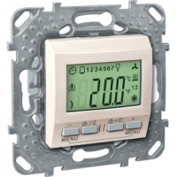 Schneider MGU5.534.25 Терморегулятор KNX с дисплеем, цвет: Бежевый, оттенок: Слоновая кость, RAL 9010