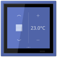 Jung LCZ 459 BFD1S206 KNX комнатный контроллер LS TOUCH, Цвет: Синий, оттенок: Outremer