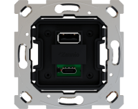 Zennio ZSI2UCA ZS55/ZS70. Двойной USB-модуль для зарядки (C+A) - 5 В / 3,5 А (без крышки)