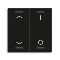 MDT BE-TAL55W206.C1 Выключатель MDT Rocker для кнопочного выключателя KNX Push Button Light 55 (2 гнезда), черный