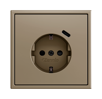 Zennio ZS70CSC1USC Розетка Schuko ZS70, 16A (230В), встроенный разъем USB C