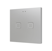 Zennio ZVITR2S Tecla RGB 2. PC-ABS Емкостный сенсорный переключатель с RGB-подсветкой, 2 кнопки, серебряный