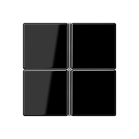 Jung A404TSASW Четырехклавишная крышка для KNX, в сборе, цвет: Чёрный