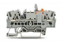 Wago 2002-1671/401-000 2-пров. клеммник с размыкателем, 0,25 - 2,5 (4) мм2, серый