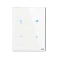 ABB TR/U.2.1-CG Терморегулятор Tacteo, вертикальный, белое стекло, цвет: Белый