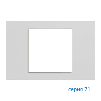 Ekinex EK-PRS-FGE Плата "71" прямоугольная 60х60, материал - Fenix NTM, цвет - Серый Эфес