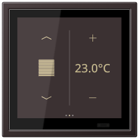 Jung LSZ AL 459 BF D1 S D KNX комнатный контроллер LS TOUCH, Цвет: Черный, оттенок: Темный