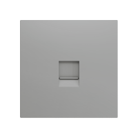 Zennio ZS70C145S ZS70, Защитная накладка для разъема RJ45 70x70 мм, 1 вставка, Серебристый