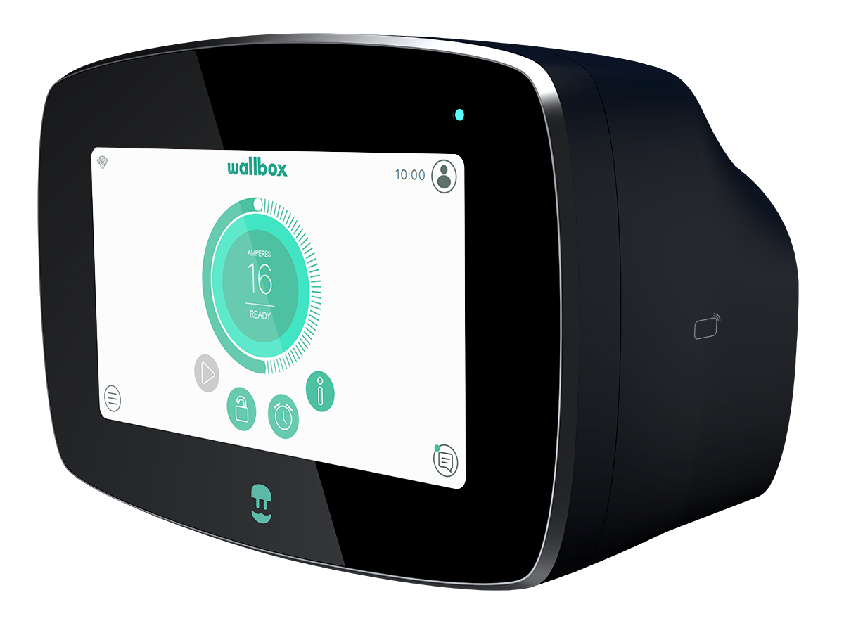 Wallbox 006-001-00003 Зарядная станция Wallbox Commander 2 (5м, Type 2, 7.4кВт), цвет: Серый