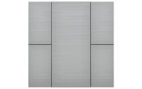Interra ITR340-0410 iSwitch+ - 4-кнопочный KNX выключатель, алюминий, натуральный алюминий матовый