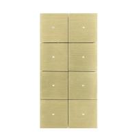 Tense KNX_INTBG8 Сенсорный выключатель KNX Intensity Brushed Gold 8F, цвет: Золотой