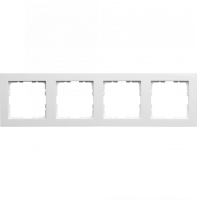 Jasmart Electric G1004W Рамка G-Classic  4-постовая, цвет белый глянцевый, G1004W