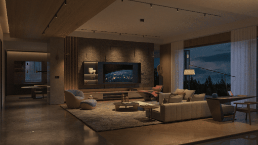 Yeelight YLP057 Трековый светильник Yeelight Pro S21 магнитный, гриль поворотный, 5 спотов в контуре, черный YLP057