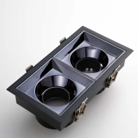 Yeelight YP-0245-B-D Рамка для встраиваемого светильника Yeelight Pro U (двойная черная квадратная)