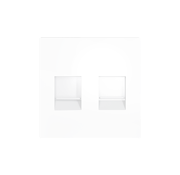 Zennio 8300037+47+13XX ZS55 – Двойная розетка RJ45