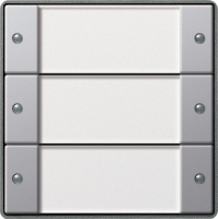 Gira 1013203 Сенсорный выключатель 2 3-канальный, цвет: Серый, оттенок: Лакированый алюминий