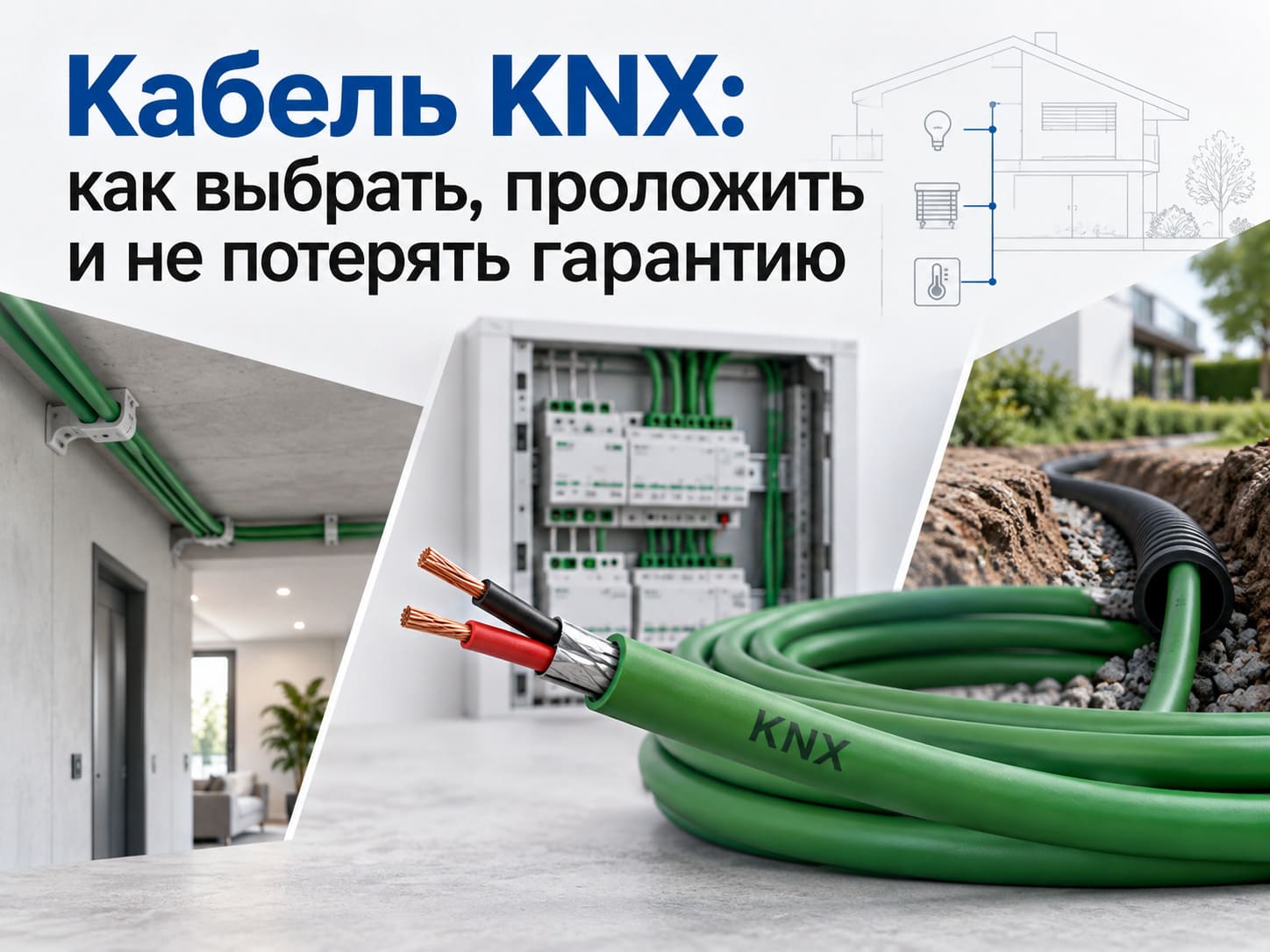 Кабель для шины KNX: как выбрать, проложить и не потерять гарантию