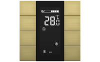 Interra ITR340-1813 iSwitch+ - 8-кнопочный KNX контроллер с ЖК-дисплеем, алюминий, шампань матовый