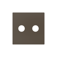 Zennio 830002303 ZS55, Крышка для разъема RCA 55x55 мм, Мокко