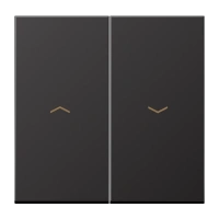 Jung AL 2995 P D Kлавиша, с символам «стрелки», Лакированный алюминий, Серия LS, dark