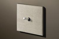 Lithoss LI0010117 Двухпозиционный переключатель Cockpit, цвет: Нержавеющая сталь, оттенок: Никель с накаткой