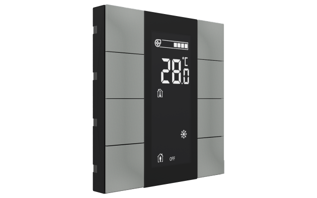 Interra ITR340-1805 iSwitch+ - 8-кнопочный KNX контроллер с ЖК-дисплеем, пластик, серый