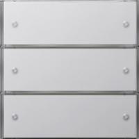 Gira 1285 112 Кнопочный выключатель вызова 3-местн. для квартирной станции, цвет: Белый, оттенок: Глянцевый