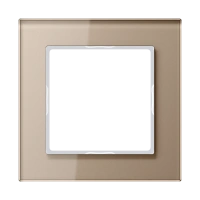 Jung AC 581 GL CH Стеклянная рамка 1-ная, вертикальный и горизонтальный монтаж, Glass, A CREATION, цвет шампанского (стекло)