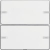 Berker Easy 80142321 Клавишный сенсор «Комфорт», 2-канальный, Q.x, алюминиевый, цвет: Серый, оттенок: Алюминиевый