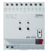 Theben 4910273 Светорегулятор с интерфейсом, 2-канал, 1-10В для управления ЭПРА и LED. Линейка MIX SMG2S