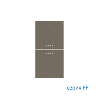 Ekinex EK-TQQ-FGL-EP2 Комплект клавиш TQQ (2 шт) с принтом для терморегулятора EP2/EQ2 версия 2019, Fenix NTM, отделка - Серый Лондон