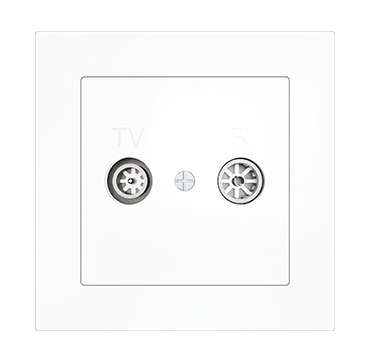 Zennio 8300048 + 15XX ZS55 — Розетка для антенны TV-R