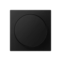 Jung A 1740 BF SWM Накладка на роторный механизм, Лакированный термопласт, Серия A, матовый чёрный графит