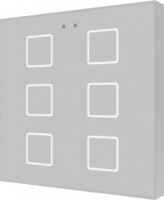 Zennio ZVI-F6-S Выключатель сенсорный KNX Flat F6, 6-кнопочный, цвет: Серебряный