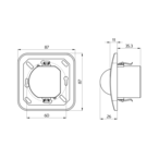 B.E.G. 92664 Настенный выключатель Indoor 180-T, цвет: -
