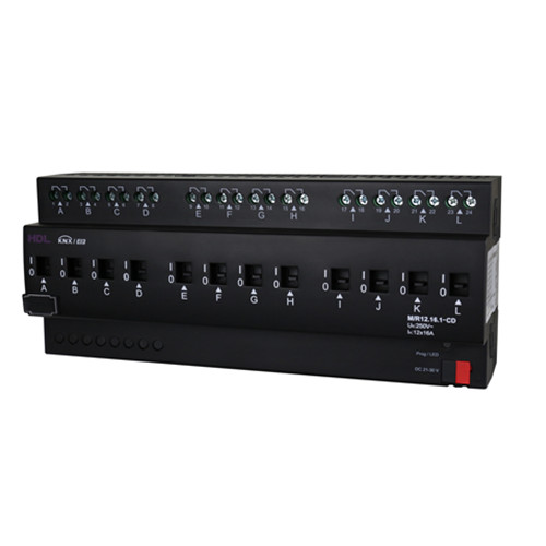 HDL M/R12.16.1-CD DIN реле, 12-канальное, 16A на канал с детекцией тока, KNX