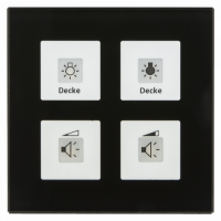 MDT BE-GTT4S.01 Сенсорный выключатель KNX/EIB 2х канальный (4 сенсорные зоны)