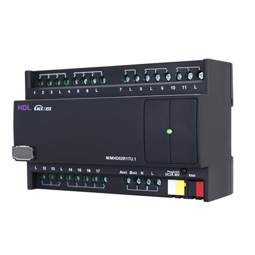 HDL M/MHD02R17U.1 KNX, 19-канальный Mix актуатор