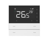 Letour LY/KW0300T10STENPCWHITESTRAIGHT 4-кнопочный выключатель с термостатом, пластик, белый