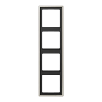 Jung ES 2984 Рамка 4-ная, вертикальный и горизонтальный монтаж, LS 990, нержавеющая сталь