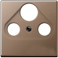Jung A561PLSATMO A500 Накладка TV/FM/SAT, цвет мокко