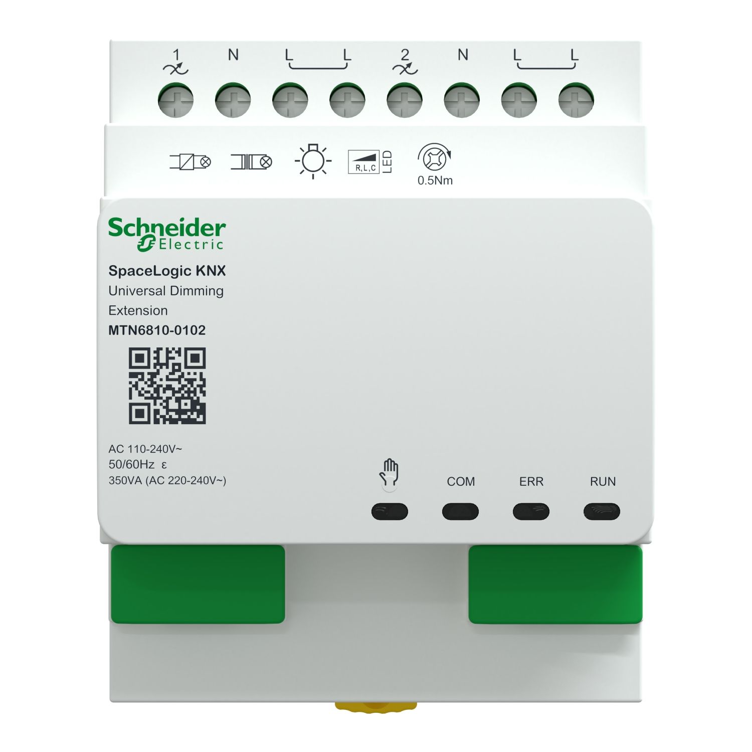 Schneider MTN6810-0102 Диммер SpaceLogic KNX Universal Dimming, Extension 2 канала