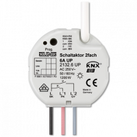 Jung 2132.6UP Коммутирующий актуатор, 2 группы 6 A, с интерфейсом для скрытого монтажа