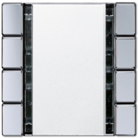 Jung A2094NABSAL KNX кнопочный сенсор, 4 группы, цвет: Серый, оттенок: Алюминиевый