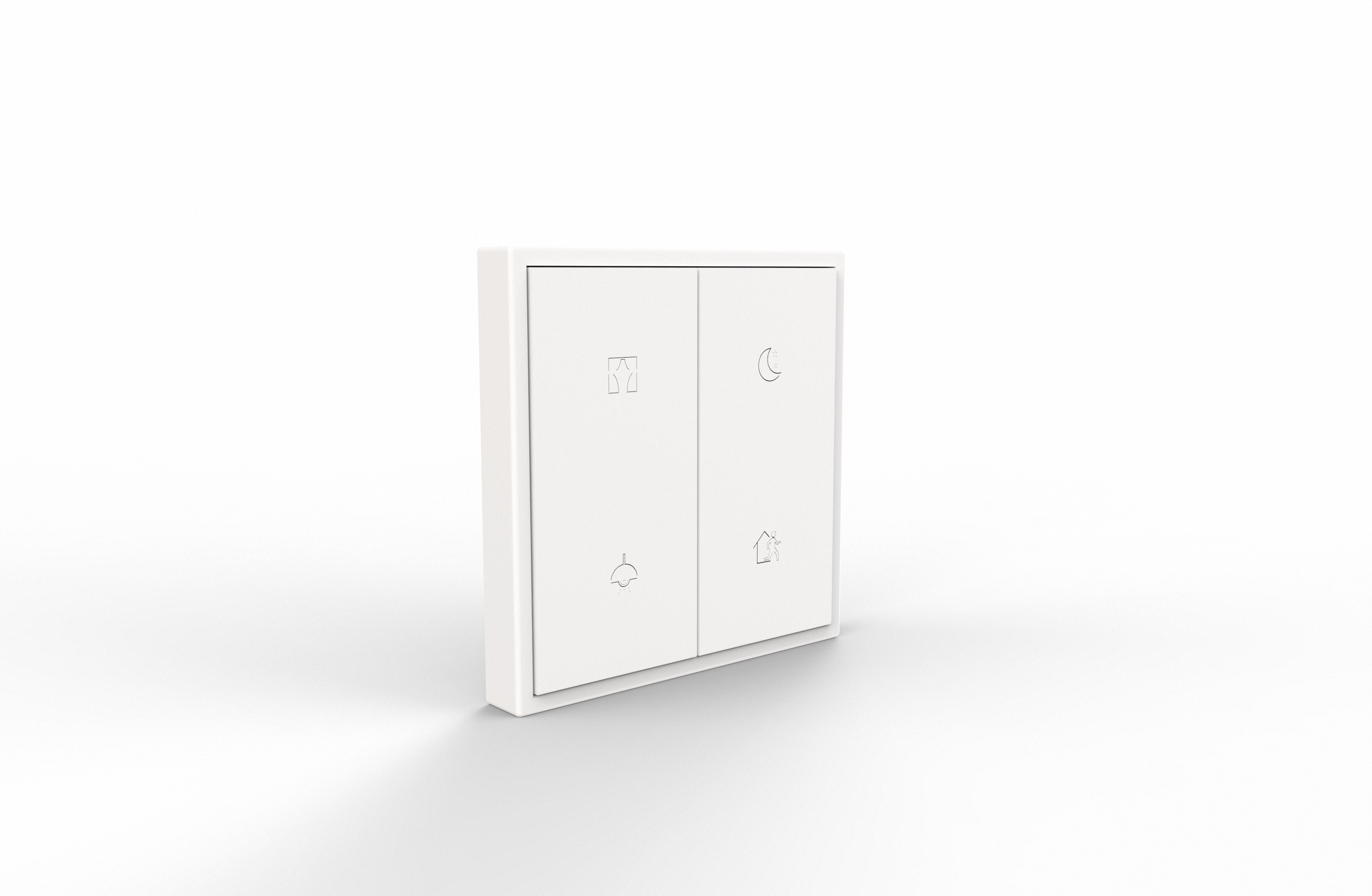 HDL M/PT2RB.1V2 4-клавишная панель KNX серии Tile EU 2.0, пластик (без рамки и шинного соединителя HDL-M/PTCI.1)