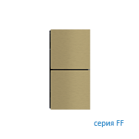 Ekinex EK-TQQ-GBB-EP2 Комплект металлических клавиш TQQ (2 шт) с лазерной гравировкой для терморегулятора EP2/EQ2 версия 2019, отделка - латунь