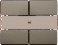 Berker 75162644 Клавишный сенсор «Комфорт», с полем для надписей, 2-канальный, Arsys, цвет: Светло-бронзовый, оттенок: Матовый лак