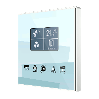 Zennio ZVI-SQTMDD Square TMD-Display / Контроллер комнатный KNX, дисплей 1.8 дюймов, 5 кнопок